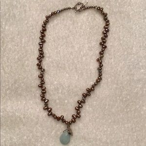 Handmade freshwater pearl necklace.